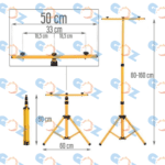 LED prožektorius su trikoju 2x100W