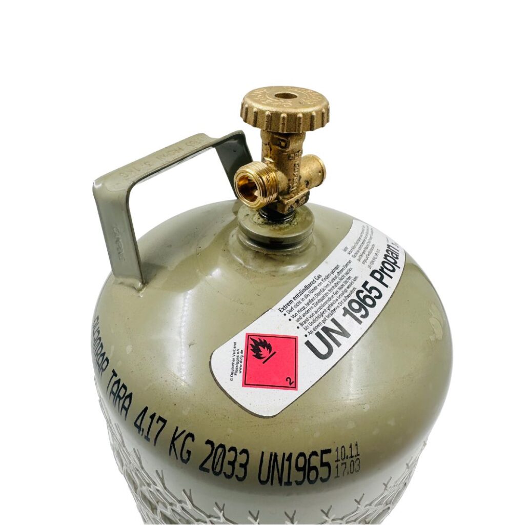 Mažas buitinis LPG dujų balionas 3 kg 7,4 l talpos