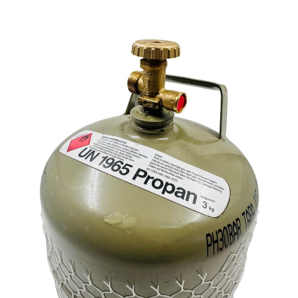 Dujų balionas 3 kg W21,8L buitinis sriegis